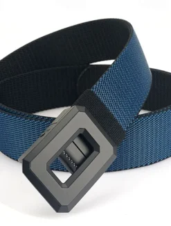 Online OUKU Men's Belt Nylon Belt Reversible Belt Waist Belt Red Kakhi Alloy Durable Adjustable Plain Outdoor Daily