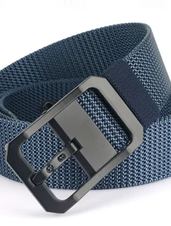 Hot OUKU Men's Belt Nylon Belt Waist Belt Black Red Zinc Alloy Nylon Durable Adjustable Plain Outdoor Daily