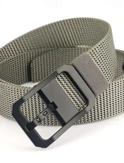 Hot OUKU Men's Belt Nylon Belt Waist Belt Black Red Zinc Alloy Nylon Durable Adjustable Plain Outdoor Daily