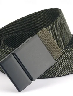 OUKU Men's Belt Outdoor Belt Waist Belt Blue Army Green Polyester Adjustable Heavy-Duty Plain Outdoor Daily