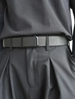 New OUKU Men's Belt Outdoor Belt Waist Belt Black Blue Nylon Adjustable Heavy-Duty Plain Outdoor Daily