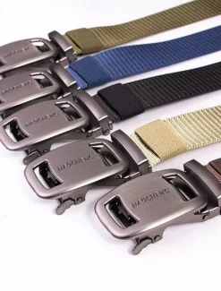 Outlet OUKU Men's Belt Outdoor Belt Waist Belt Black Kakhi Nylon Adjustable Heavy-Duty Plain Outdoor Daily