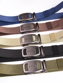 Outlet OUKU Men's Belt Outdoor Belt Waist Belt Black Kakhi Nylon Adjustable Heavy-Duty Plain Outdoor Daily