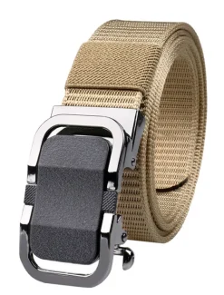 New OUKU Men's Belt Tactical Belt Black Army Green Nylon Fashion Outdoor Athleisure Pure Color Outdoor Sports Outdoor Hiking
