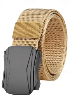 Online OUKU Men's Belt Tactical Belt Nylon Web Work Belt Black Blue Straw Military Army Plain Daily Wear Going out Weekend