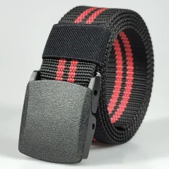 OUKU Men's Belt Tactical Belt Nylon Web Work Belt Black Blue Knitted Fabric Military Army Striped Daily Wear Going out Weekend