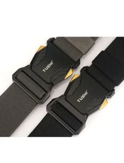Clearance OUKU Men's Belt Tactical Belt Nylon Web Work Belt Black Royal Blue Nylon Military Army Plain Daily Wear Going out Weekend