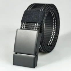 Hot OUKU Men's Belt Tactical Belt Nylon Web Work Belt Black Yellow Nylon Military Army Linear Daily Wear Going out Weekend