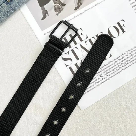 OUKU Men's Belt Tactical Belt Nylon Web Work Belt Black Blue Canvas Stainless Steel / Iron Military Army Plain Daily Wear Going out Weekend