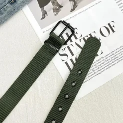 OUKU Men's Belt Tactical Belt Nylon Web Work Belt Black Blue Canvas Stainless Steel / Iron Military Army Plain Daily Wear Going out Weekend