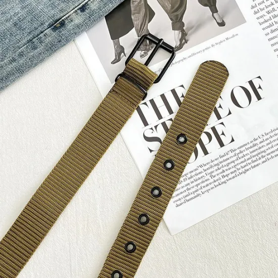 OUKU Men's Belt Tactical Belt Nylon Web Work Belt Black Blue Canvas Stainless Steel / Iron Military Army Plain Daily Wear Going out Weekend