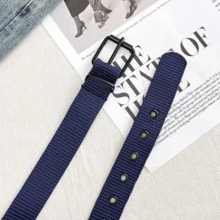 OUKU Men's Belt Tactical Belt Nylon Web Work Belt Black Blue Canvas Stainless Steel / Iron Military Army Plain Daily Wear Going out Weekend