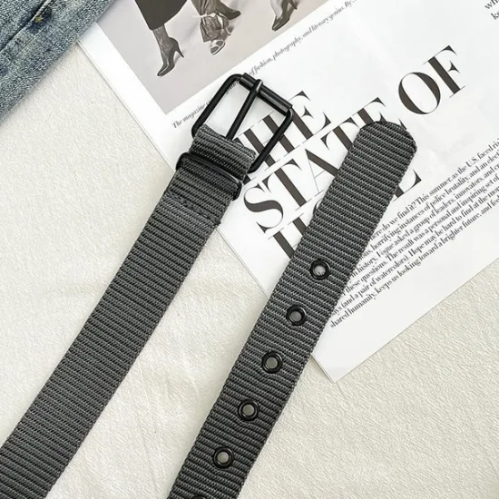 OUKU Men's Belt Tactical Belt Nylon Web Work Belt Black Blue Canvas Stainless Steel / Iron Military Army Plain Daily Wear Going out Weekend