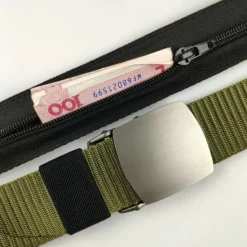 Outlet OUKU Men's Belt Tactical Belt Nylon Web Work Belt Black Yellow Nylon Military Army Plain Daily Wear Going out Weekend