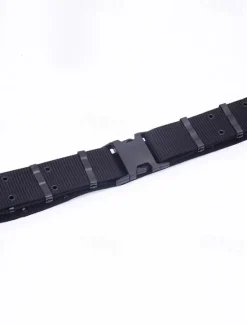 Hot OUKU Men's Belt Tactical Belt Nylon Web Work Belt Black Brown Straw Military Army Plain Daily Wear Going out Weekend