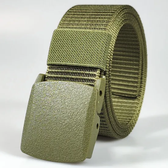 Sale OUKU Men's Belt Tactical Belt Nylon Web Work Belt Black Yellow Knitted Fabric Military Army Plain Daily Wear Going out Weekend