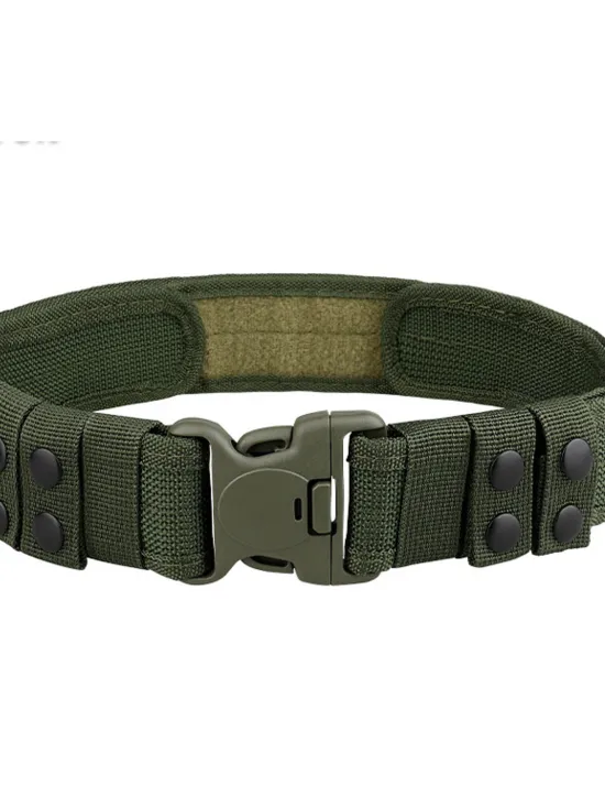 New OUKU Men's Belt Tactical Belt Snap Buckle Black Khaki Knit Fashion Athleisure Tactical Pure Color Outdoor Sports Outdoor Hiking