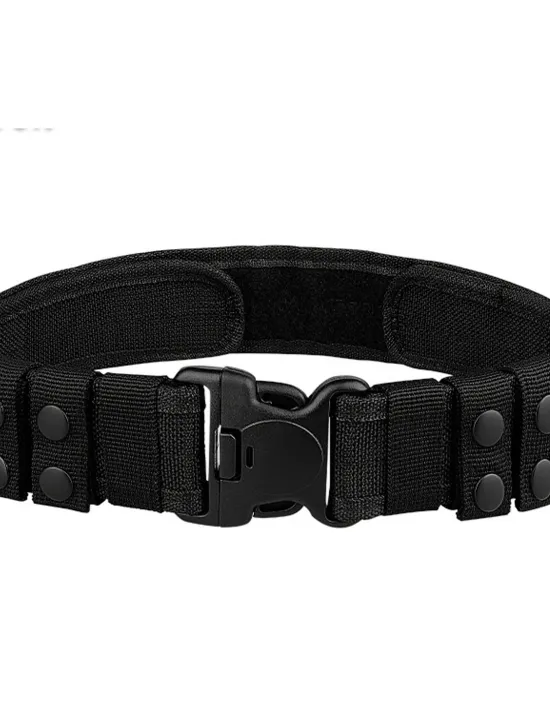 New OUKU Men's Belt Tactical Belt Snap Buckle Black Khaki Knit Fashion Athleisure Tactical Pure Color Outdoor Sports Outdoor Hiking