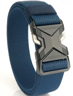 New OUKU Men's Belt Tactical Belt Waist Belt Black Kakhi Alloy Durable Adjustable Plain Outdoor Daily