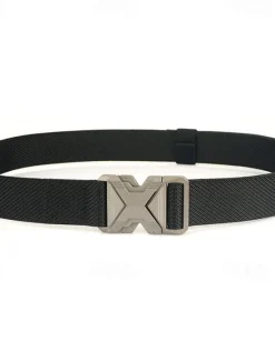 New OUKU Men's Belt Tactical Belt Waist Belt Black Kakhi Alloy Durable Adjustable Plain Outdoor Daily
