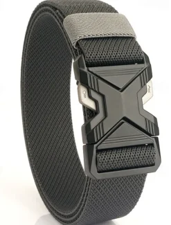 New OUKU Men's Belt Tactical Belt Waist Belt Black Kakhi Alloy Durable Adjustable Plain Outdoor Daily