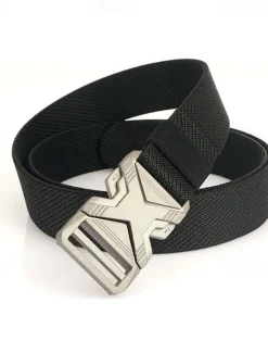 New OUKU Men's Belt Tactical Belt Waist Belt Black Kakhi Alloy Durable Adjustable Plain Outdoor Daily