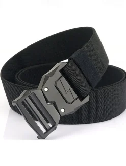 Clearance OUKU Men's Belt Tactical Belt Waist Belt Black Kakhi Polyester Alloy Durable Adjustable Plain Outdoor Daily