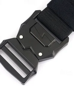 Clearance OUKU Men's Belt Tactical Belt Waist Belt Black Kakhi Polyester Alloy Durable Adjustable Plain Outdoor Daily