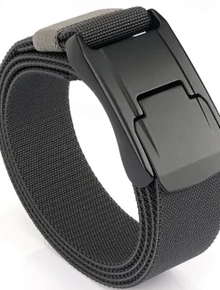 Online OUKU Men's Belt Tactical Belt Waist Belt Black Kakhi Polyester Alloy Durable Adjustable Plain Outdoor Daily