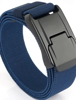 Online OUKU Men's Belt Tactical Belt Waist Belt Black Kakhi Polyester Alloy Durable Adjustable Plain Outdoor Daily