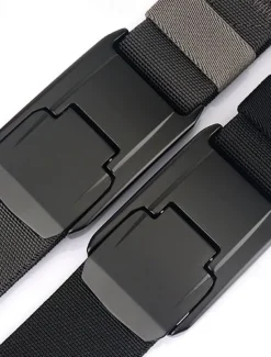 Online OUKU Men's Belt Tactical Belt Waist Belt Black Kakhi Polyester Alloy Durable Adjustable Plain Outdoor Daily