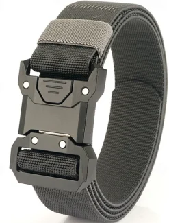New OUKU Men's Belt Tactical Belt Waist Belt Black Kakhi Alloy Durable Adjustable Plain Outdoor Daily