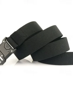 New OUKU Men's Belt Tactical Belt Waist Belt Black Kakhi Alloy Durable Adjustable Plain Outdoor Daily