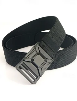 Online OUKU Men's Belt Tactical Belt Waist Belt Black Kakhi Alloy Durable Adjustable Plain Outdoor Daily