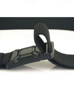 Online OUKU Men's Belt Tactical Belt Waist Belt Black Kakhi Alloy Durable Adjustable Plain Outdoor Daily