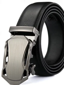 Outlet OUKU Men's Belt Waist Belt Black 1# Black 2# Alloy Durable Adjustable Plain Outdoor Daily