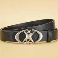 New OUKU Men's Belt Waist Belt Black White Alloy Durable Adjustable Plain Outdoor Daily