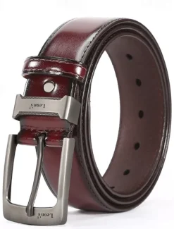 Outlet OUKU Men's Belt Waist Belt PU Alloy Durable Adjustable Plain Outdoor Daily Black