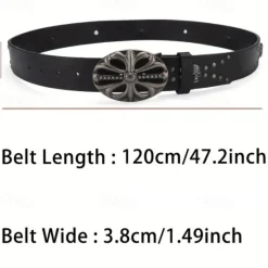 Outlet OUKU Men's Belt Waist Belt Alloy Durable Adjustable Plain Outdoor Daily Black