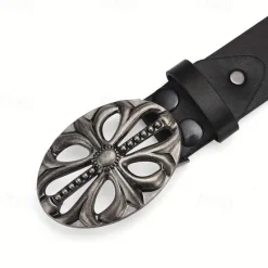 Outlet OUKU Men's Belt Waist Belt Alloy Durable Adjustable Plain Outdoor Daily Black