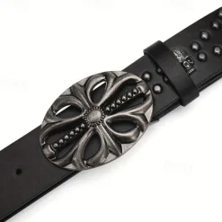 Outlet OUKU Men's Belt Waist Belt Alloy Durable Adjustable Plain Outdoor Daily Black
