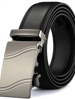 New OUKU Men's Belt Waist Belt Black 1# Black 2# Alloy Durable Adjustable Plain Outdoor Daily