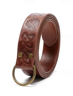 New OUKU Men's Belt Waist Belt Black Brown PU Vintage Durable Adjustable Plain Outdoor Daily