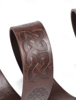 New OUKU Men's Belt Waist Belt Black Brown PU Vintage Durable Adjustable Plain Outdoor Daily