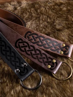 Clearance OUKU Men's Belt Waist Belt Black Brown PU Alloy Retro Durable Adjustable Plain Daily Stage