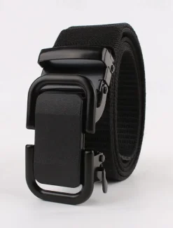 OUKU Men's Belt Waist Belt Black Navy Blue Nylon Alloy Durable Adjustable Plain Outdoor Daily