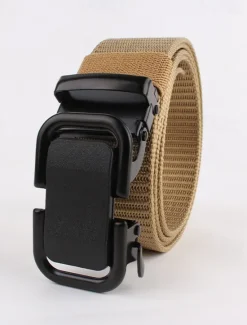 OUKU Men's Belt Waist Belt Black Navy Blue Nylon Alloy Durable Adjustable Plain Outdoor Daily