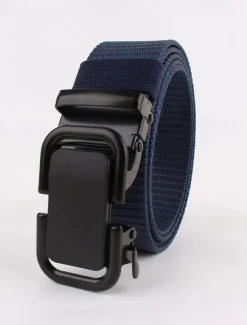 OUKU Men's Belt Waist Belt Black Navy Blue Nylon Alloy Durable Adjustable Plain Outdoor Daily