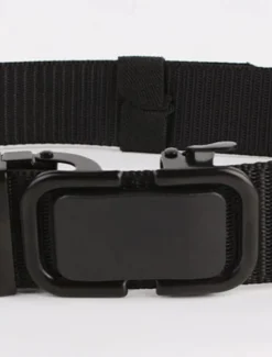 OUKU Men's Belt Waist Belt Black Navy Blue Nylon Alloy Durable Adjustable Plain Outdoor Daily