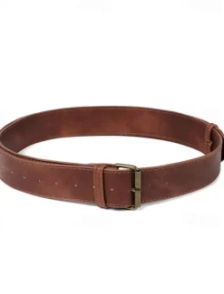 Best OUKU Men's Belt Waist Belt Black Brown PU Retro Adjustable Plain Outdoor Daily